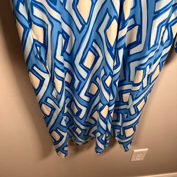 J.Mclaughlin Emer Shift Dress Size Small Work Travel Pockets Vilhada Souk Geo - Picture 7 of 11